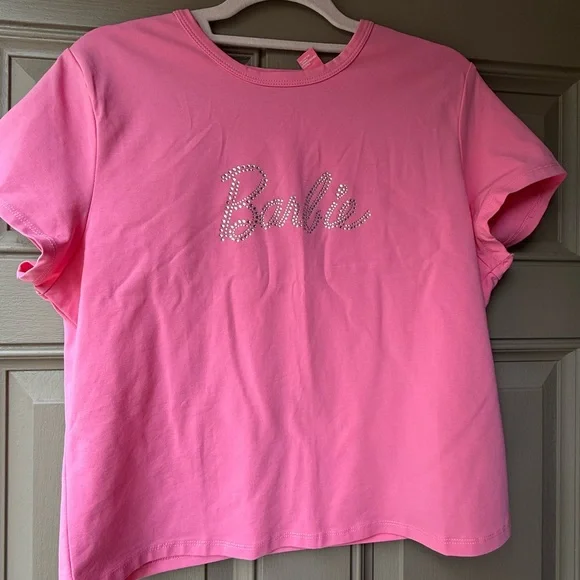 Rhinestones Rocks Pink Graphic Tee - Picture 1 of 7